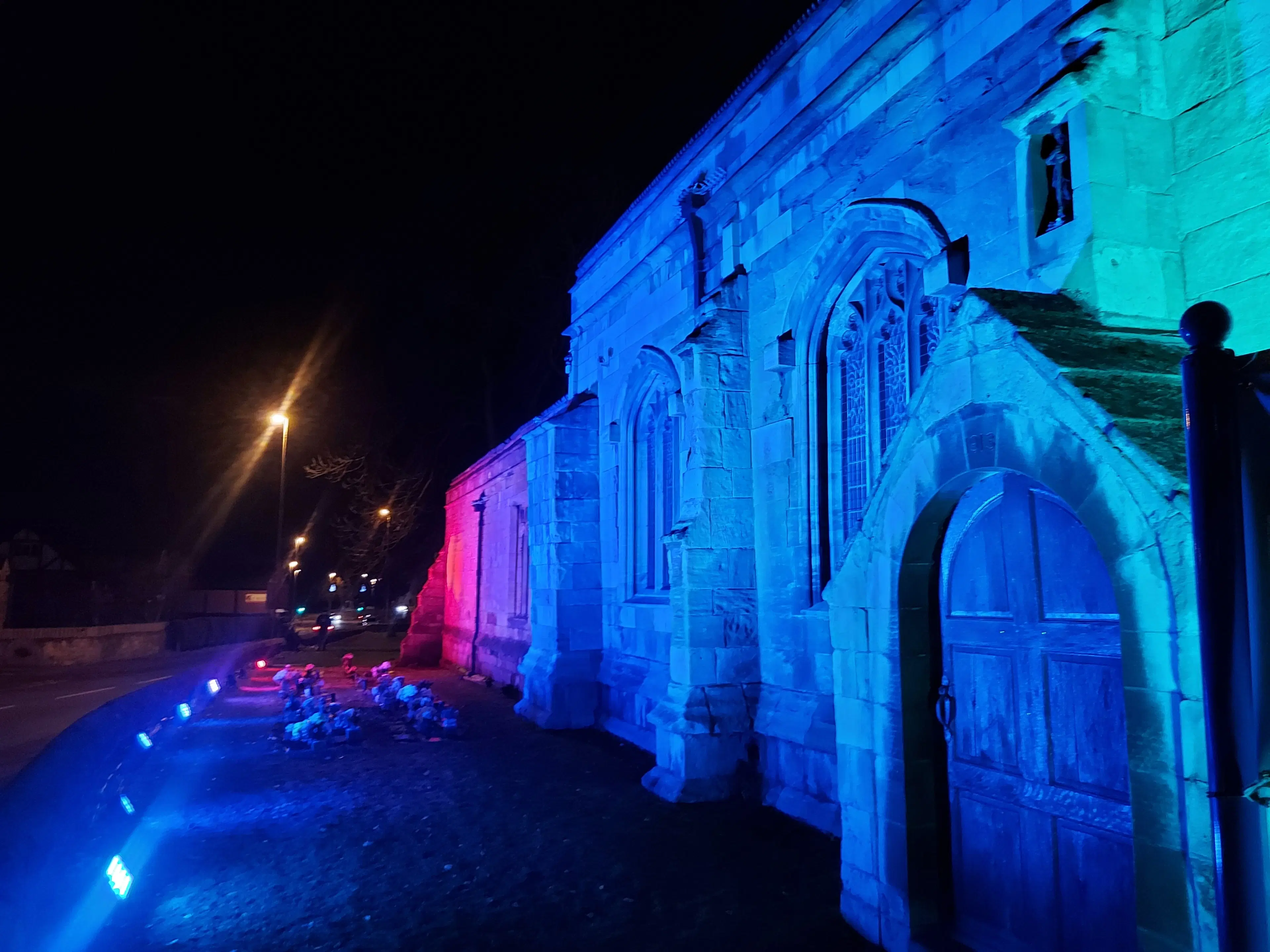 Wakefield BID Church Light Up